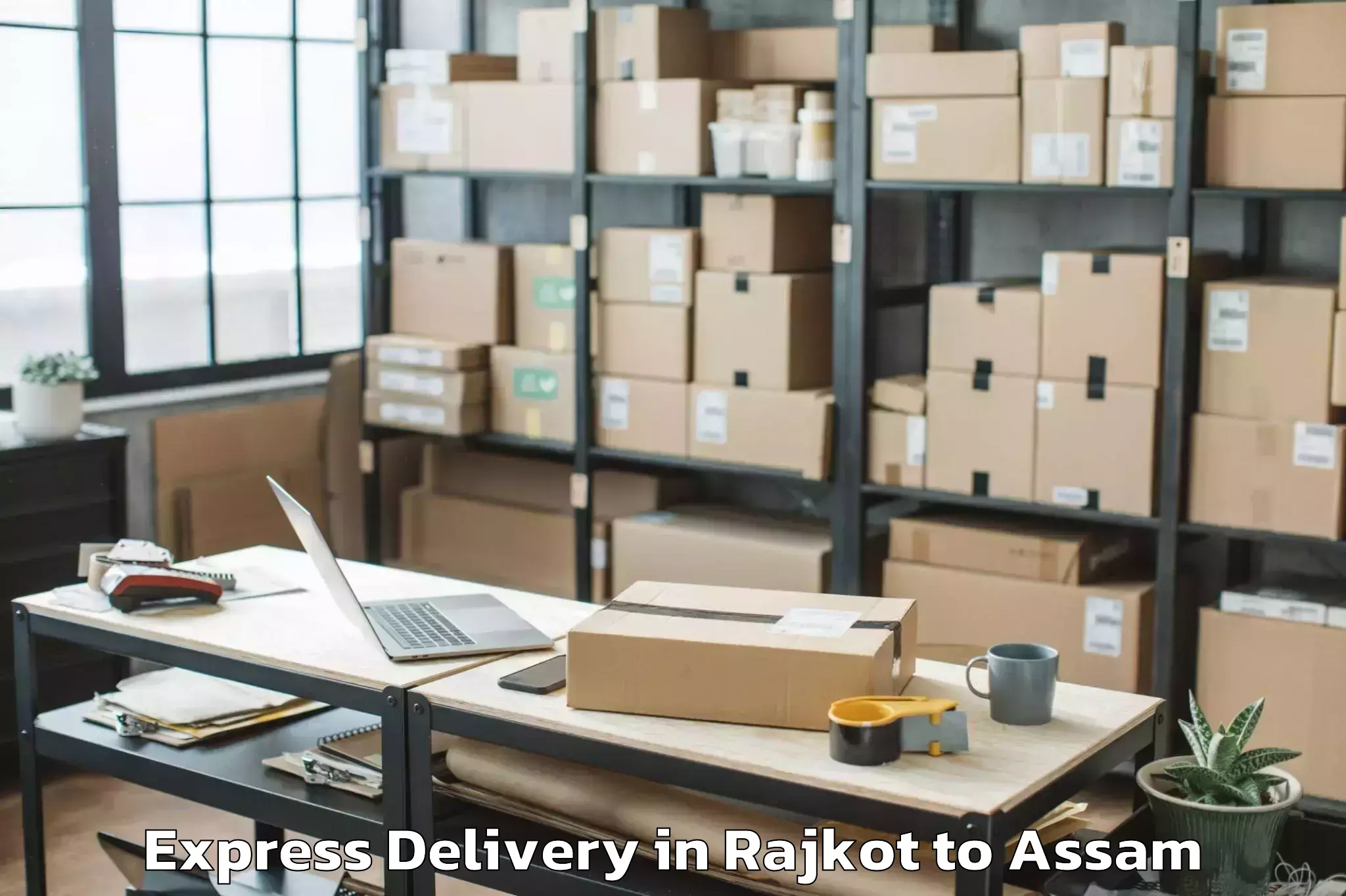 Rajkot to Dhing Town Express Delivery Booking